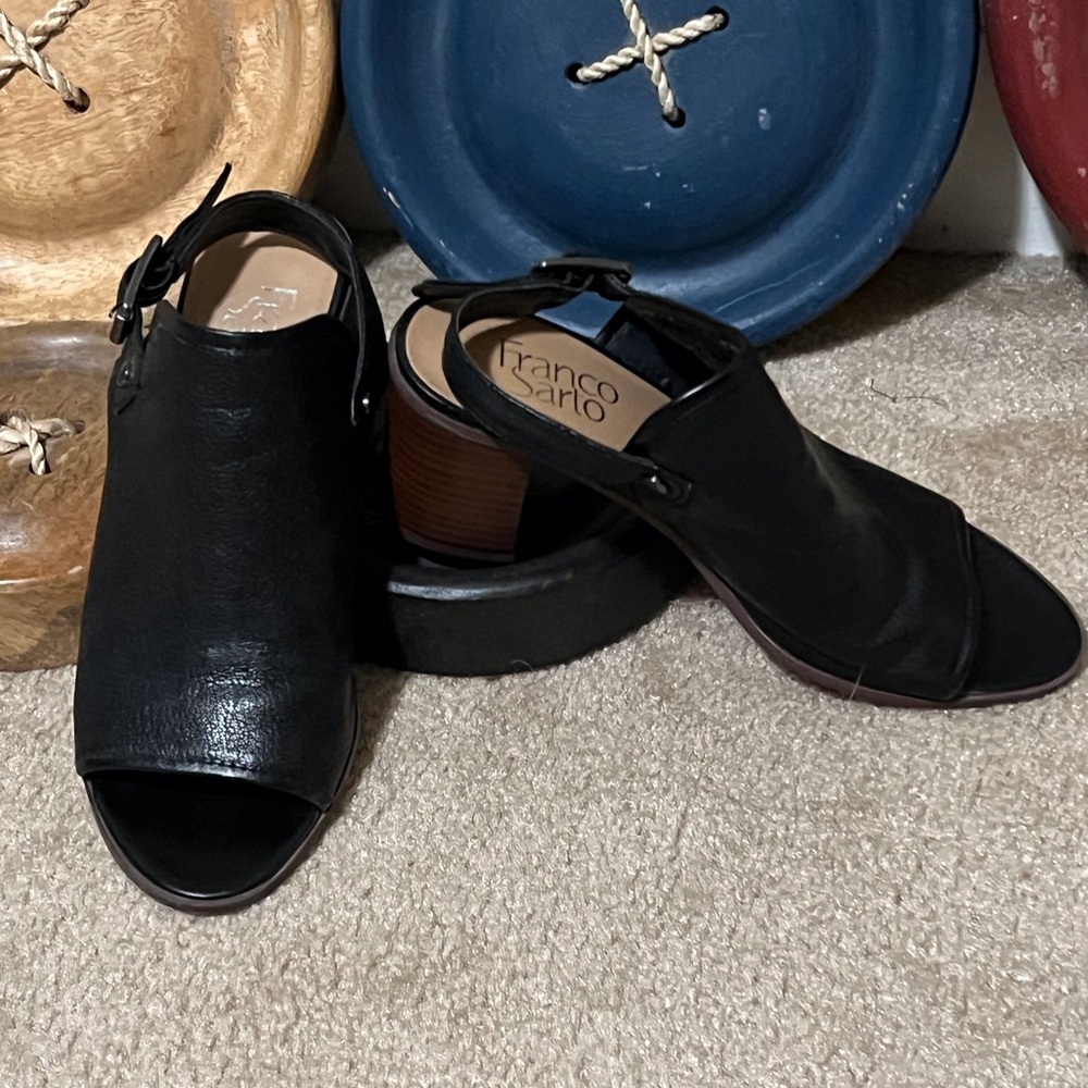 Franco Sarto leather mules size 6.5